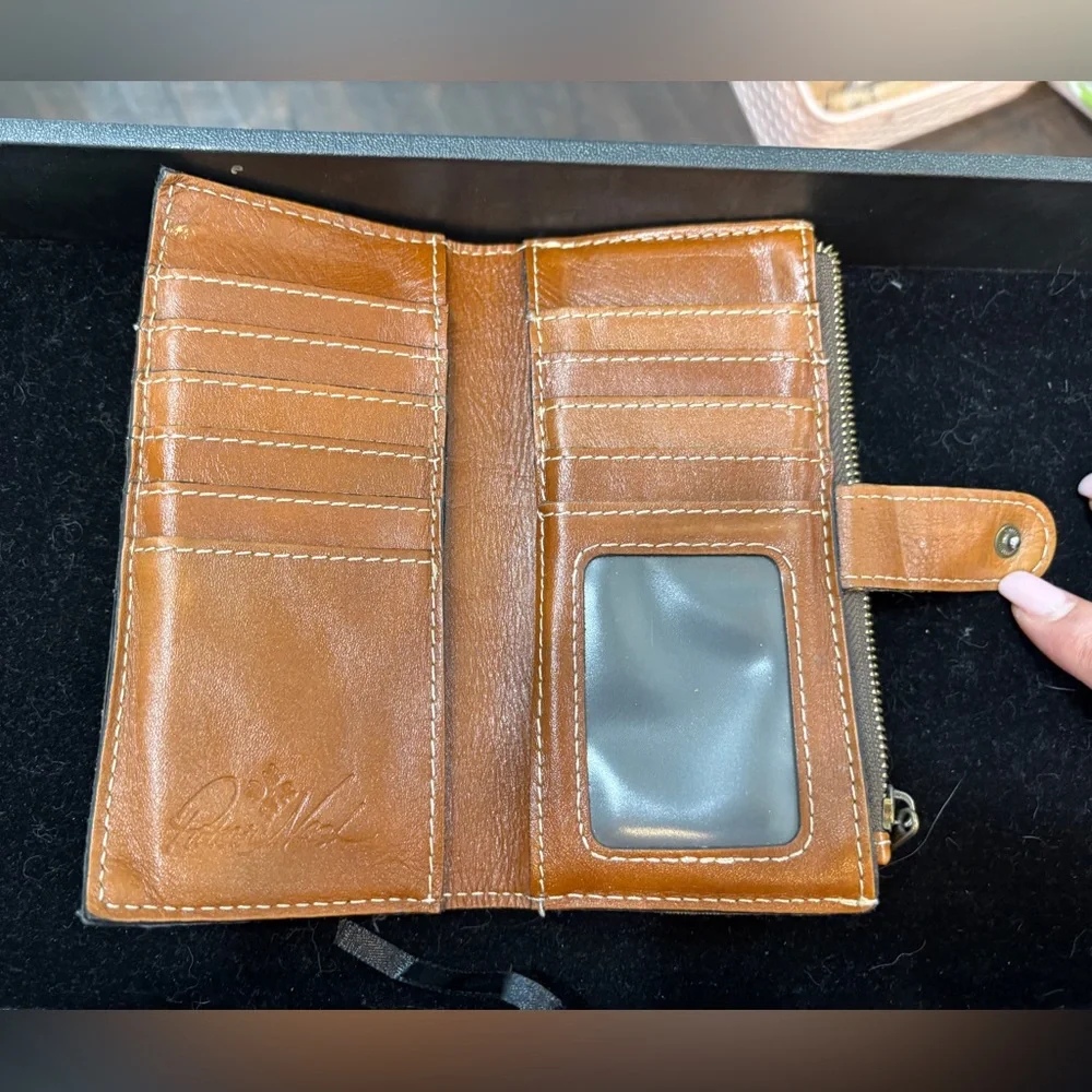 Patricia Nash Tan Embossed Wallet